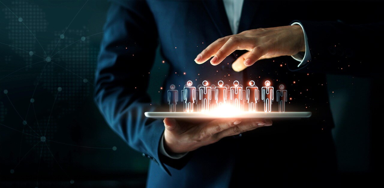 AI 도입 이후 기업 조직 구조 변화와 디지털 전환 개념 이미지